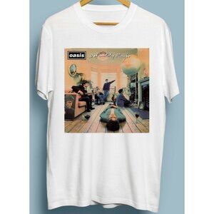 Retro Oasis Definitely Maybe Rock Band Fan Concert Music T-Shirt 170